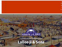 Tablet Screenshot of lalloojiandsons.com